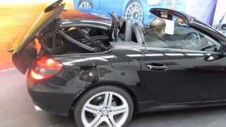 How to Manually put convertible top down on Mercedes Benz Slk [upl. by Tnomel]