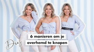 6 manieren om je overhemd te knopen  Fashionchick [upl. by Grange236]