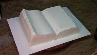 How To Make A Book Cake  Cake Decorating [upl. by Stilla257]