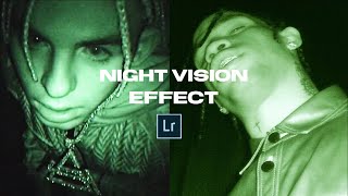 How to do a NIGHT VISION Effect  Lightroom Preset [upl. by Amari805]