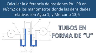 MEDIDA DE PRESIONES  Manómetros diferenciales [upl. by Garald946]