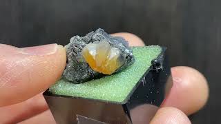 Tsumeb Mine Cerussite Crystal with Galena  DallasStoneworkscom [upl. by Akiehsat]