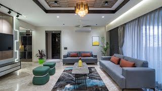 4 BHK Karnavati Premier Living Design By Parisar Studio interiordesign [upl. by Nywnorb454]