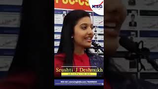 How KSG helped Srushti J Deshmukh to UPSC exam [upl. by Grizel]