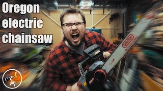 Oregon electric chainsaw CS1500  quick overview [upl. by Amador]