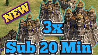 New Sub 20 Minute Triple Castle Drop Build Order [upl. by Trubow]