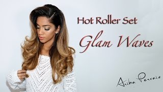 Glam Waves Hot Roller Set  HAIR TUTORIAL  ARIBA PERVAIZ [upl. by Savinirs]