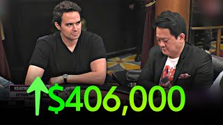 Pair of KINGS Win 406000 Pot at MILLION Dollar Cash Game [upl. by Bobbye196]