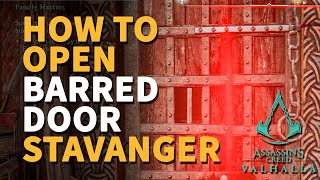 How to open Barred Door Assassins Creed Valhalla Stavanger [upl. by Yerrok]