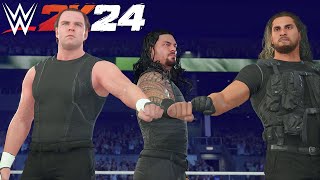 THE SHIELD Entrance with Theme GFX  WWE2K24 [upl. by Jangro]