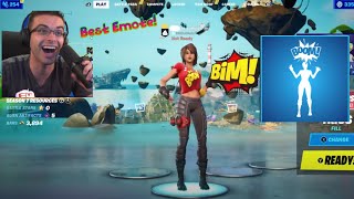 Streamers React To Brand New Bim Bam Boom Emote In The Fortnite Item Shop [upl. by Richmound]