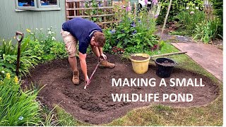 Making a Small Wildlife Pond  Timelapse  4K [upl. by Leahcimal912]