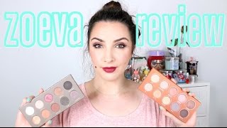 Zoeva Palettes  Cocoa Blend amp Rose Golden  review amp swatches [upl. by Euqinwahs]