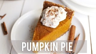 How to Make Pumpkin Pie  EASY  VEGAN RECIPE [upl. by Airet]