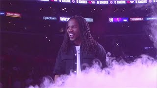 D Smoke  LA Clippers vs Miami Heat Halftime Performance [upl. by Aynodal]