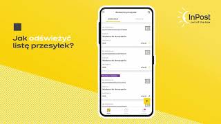 Jak odświeżyć listę przesyłek w InPost Mobile [upl. by Olcott]