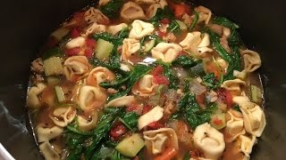 Simple and Easy Tortellini Soup [upl. by Etna666]