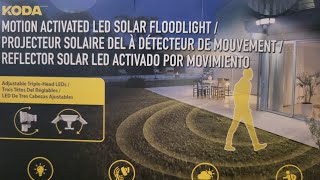 KODA Motion🚶‍♂️Activated LED SOLAR 🌞 Floodlight [upl. by Aramoiz]