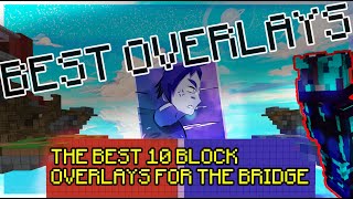 Showcasing the 10 Best Block Overlays  Hypixel Bridge [upl. by Asilrac891]