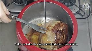 CARNE ASSADA LAGARTO NA PANELA DE PRESSÃO  Mia Dicas [upl. by Alesram]