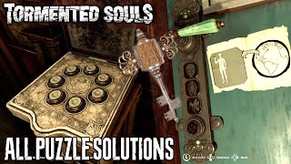 TORMENTED SOULS  All Puzzle Solutions Guide  PS5 [upl. by Ennyroc]