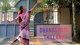 Thillana 20  Dhanashree  Classical  Dance Cover  Adithya  kaal ocha [upl. by Carley]