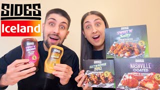 NEW SIDES BY SIDEMEN IN ICELAND REVIEW Nashville Coated XL Ribs Chicken Bites and BBQ Wings [upl. by Arabelle349]