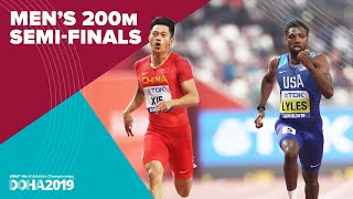 Mens 200m SemiFinals  World Athletics Championships Doha 2019 [upl. by Aneda]