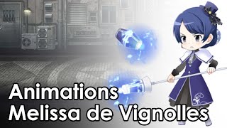 Melissa de Vignolles  Battle Animations [upl. by Frierson]