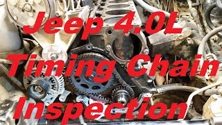 Jeep 40L Timing Chain Inspection [upl. by Aramat]