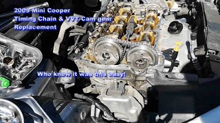 2009 Mini Cooper Timing Chain Replacement  GRAMPZQUAD [upl. by Derk]