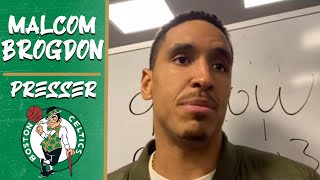 Malcolm Brogdon Postgame Interview  Celtics vs Nets [upl. by Huskey]