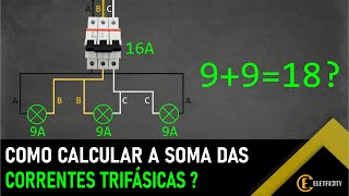 COMO SOMAR AS CORRENTES EM SISTEMAS TRIFÁSICOS [upl. by Brest]