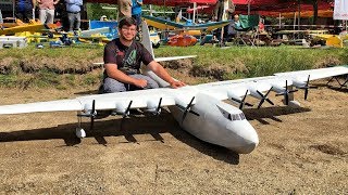 GIGANTIC XXXL RC HUGHES H4 HERCULES SPRUCE GOOSE SPECTACULAR WATERPLANE FLIGHT DEMONSTRATION [upl. by Oberstone172]