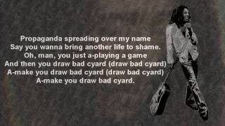 Bob Marley  Bad Card wLyrics [upl. by Mistrot]