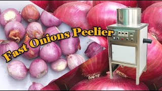 Shallot Garlic Onion skin removing peeling machine [upl. by Latrice]