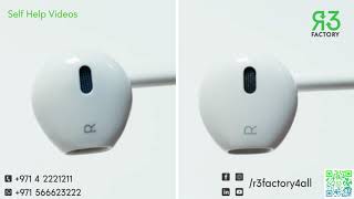 how to identify ORIGINAL Apple Earphones EarPodsR3 Factory SelfHelp VideoREAL vs FAKE apple [upl. by Trillbee434]