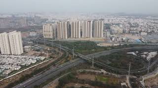 Hyderabad ringroad neopolis  aerial view [upl. by Ettereve]