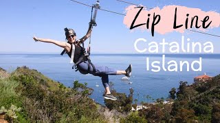 Zipline in Catalina Island Catalina zip line Eco Tour adventure [upl. by Carole965]