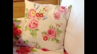 Make a cushion cover in 30 minutes part 1 [upl. by Ydnam511]