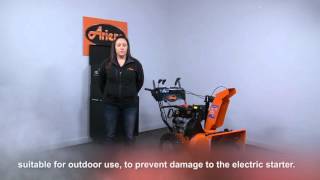 How to Start an Ariens SnoThro® With an Ariens AX Engine  Ariens® [upl. by Suoivatnom]