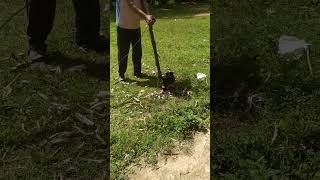 I made grass cutting machine with scrap material [upl. by Acila]