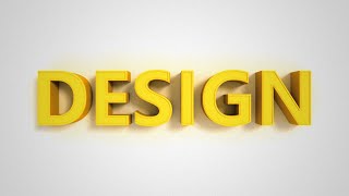 3D Text  Photoshop [upl. by Kcitrap]