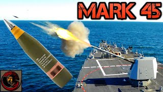 The Mark 45 Mk 45 Naval Gun System  FIVE INCH FIREPOWER [upl. by Eberly]