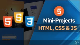 Build 5 Projects With HTML CSS amp JavaScript [upl. by Aynotak]