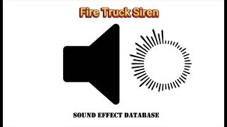 Fire Truck Siren Sound Effect [upl. by Geiss]