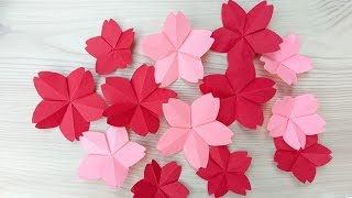 🌸 Paper CHERRY BLOSSOM 🌸  DIY  Paper Flower  Paper Craft  TUTORIAL [upl. by Haroun944]