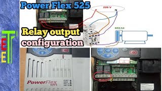 Power flex 525 drive relay setting [upl. by Allista]