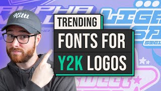 6 Free Fonts For Y2K Logos And Streetwear Designs [upl. by Eliseo]