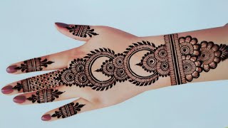 Back Hand Mehndi Design  Eid Mehndidesigns  bridal mehndi  mehandi mehndi ke design  mehendi [upl. by Enomal202]